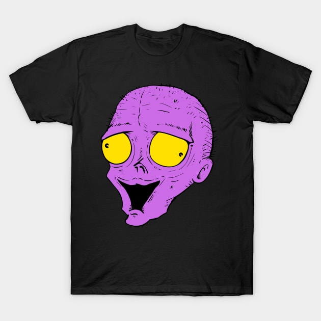 Purple Zombie T-Shirt by Magic Simon